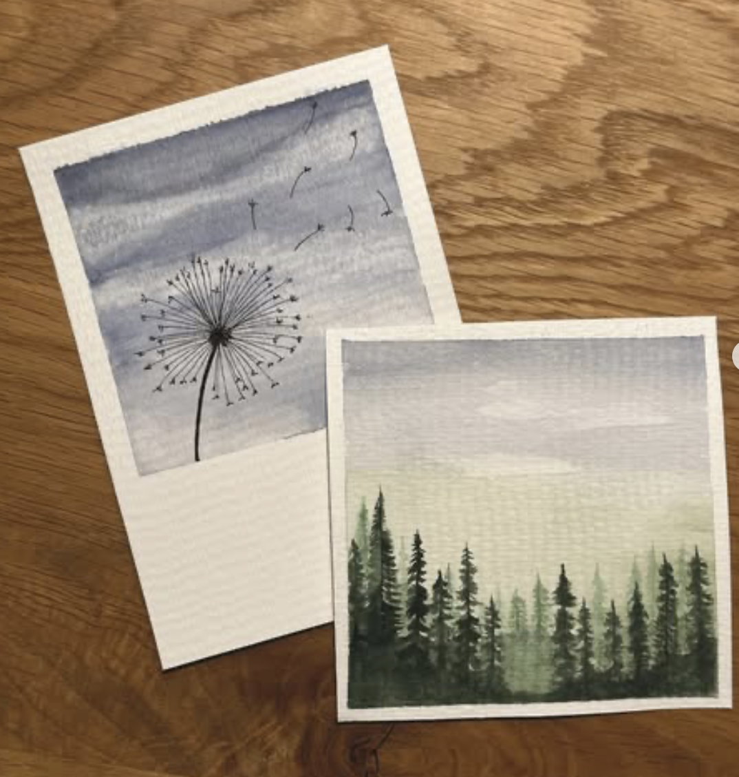 »Stille« – florale Motivkarte